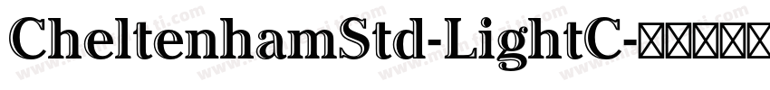 CheltenhamStd-LightC字体转换