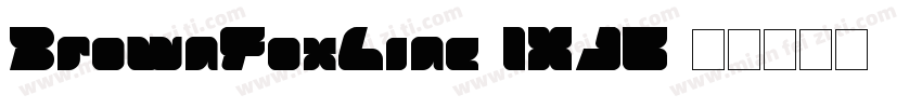BrownFoxLine-lXJ5字体转换