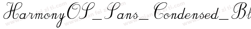 HarmonyOS_Sans_Condensed_Black_Ital字体转换