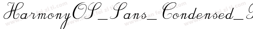 HarmonyOS_Sans_Condensed_Black_Ital字体转换