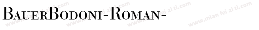 BauerBodoni-Roman字体转换