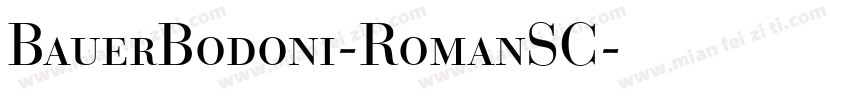BauerBodoni-RomanSC字体转换