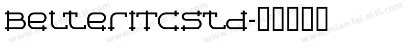 BelterITCStd字体转换