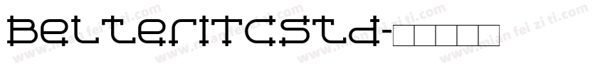 BelterITCStd字体转换
