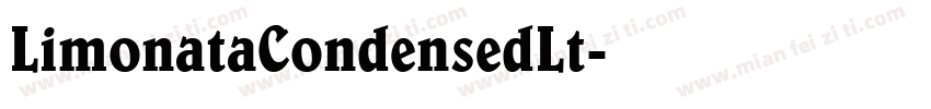 LimonataCondensedLt字体转换