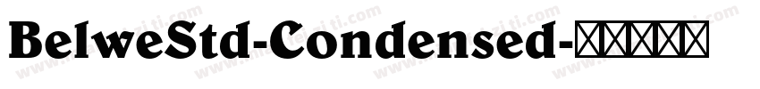 BelweStd-Condensed字体转换
