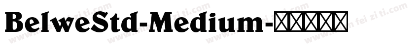 BelweStd-Medium字体转换