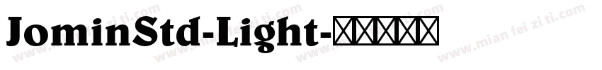 JominStd-Light字体转换