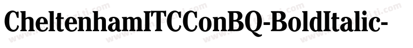 CheltenhamITCConBQ-BoldItalic字体转换