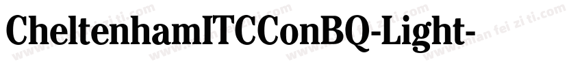 CheltenhamITCConBQ-Light字体转换