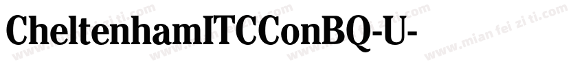 CheltenhamITCConBQ-U字体转换