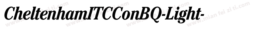 CheltenhamITCConBQ-Light字体转换