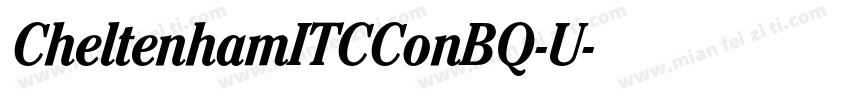 CheltenhamITCConBQ-U字体转换