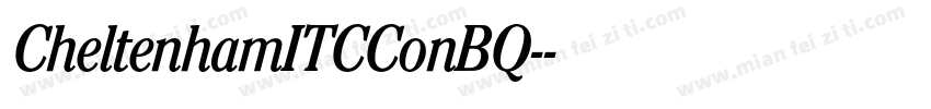 CheltenhamITCConBQ-字体转换