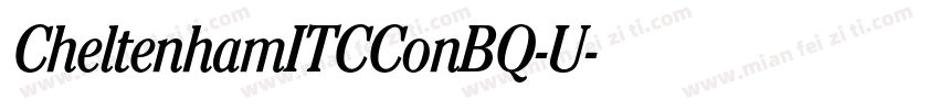 CheltenhamITCConBQ-U字体转换