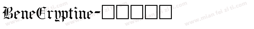 BeneCryptine字体转换