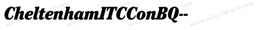 CheltenhamITCConBQ-字体转换