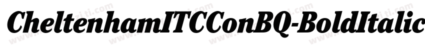 CheltenhamITCConBQ-BoldItalic字体转换