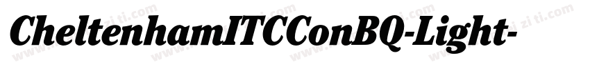 CheltenhamITCConBQ-Light字体转换