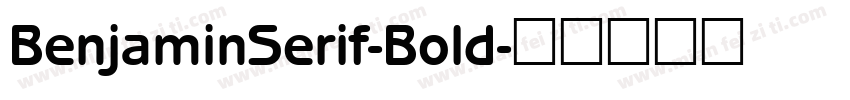 BenjaminSerif-Bold字体转换