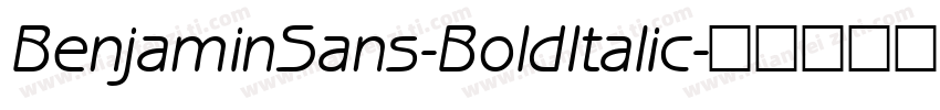 BenjaminSans-BoldItalic字体转换