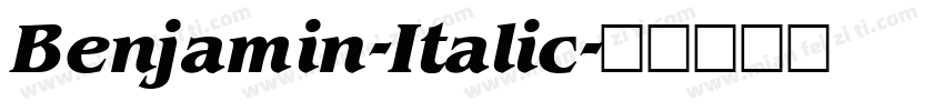 Benjamin-Italic字体转换