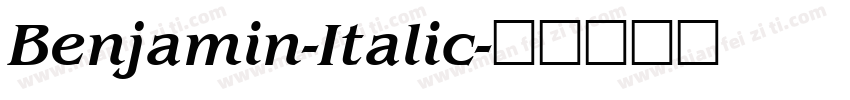 Benjamin-Italic字体转换