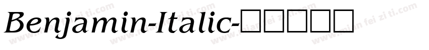 Benjamin-Italic字体转换