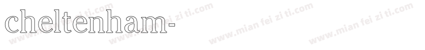 cheltenham字体转换