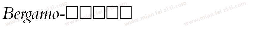 Bergamo字体转换