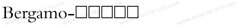 Bergamo字体转换