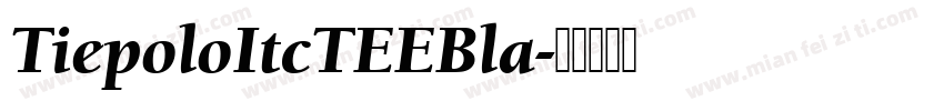 TiepoloItcTEEBla字体转换
