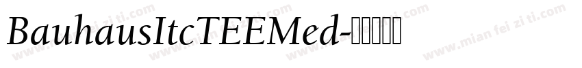 BauhausItcTEEMed字体转换