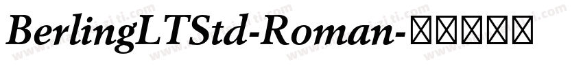 BerlingLTStd-Roman字体转换