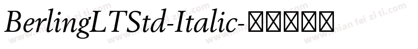 BerlingLTStd-Italic字体转换