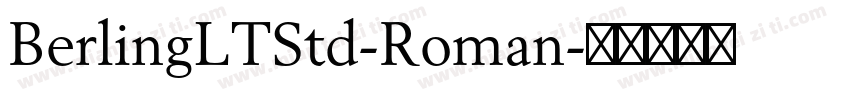 BerlingLTStd-Roman字体转换