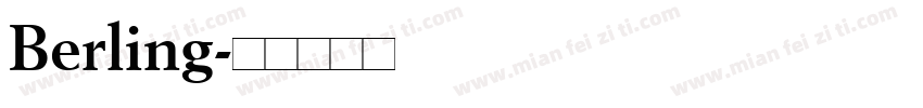 Berling字体转换
