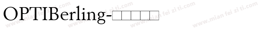OPTIBerling字体转换