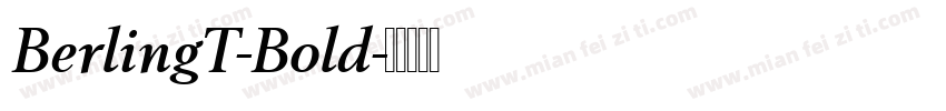 BerlingT-Bold字体转换