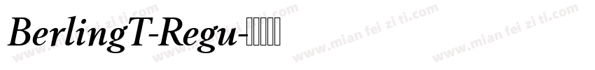 BerlingT-Regu字体转换
