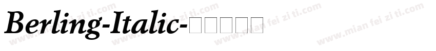 Berling-Italic字体转换