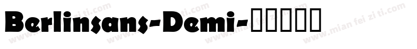 Berlinsans-Demi字体转换