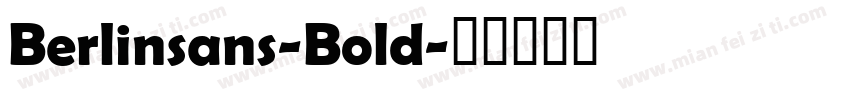 Berlinsans-Bold字体转换