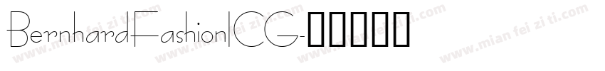 BernhardFashionICG字体转换
