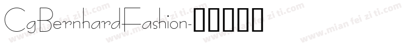 CgBernhardFashion字体转换