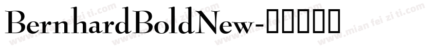 BernhardBoldNew字体转换