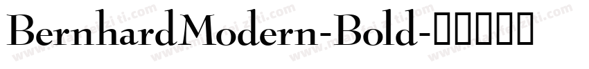 BernhardModern-Bold字体转换