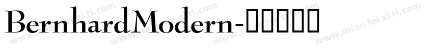 BernhardModern字体转换