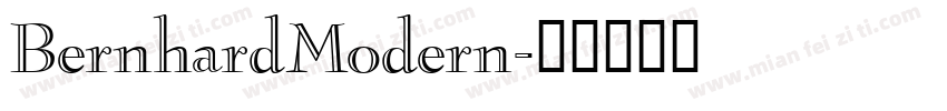 BernhardModern字体转换
