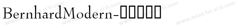 BernhardModern字体转换